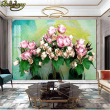 Beibehand-papel de parede 3d, pétala, flor, paisagem, mural de decoração da sala de estar, quarto, mural de parede, decoração para casa 2024 - compre barato