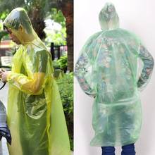 2020 5Pcs Disposable Raincoat Adult Emergency Waterproof Hood Poncho Travel Camping Must Rain Coat Unisex 2024 - buy cheap