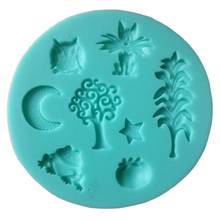 Corn Cat Moon Frog Tree Pumpkin Fondant Mold,Resin Clay Chocolate Candy Silicone Cake Mould,Fondant Cake Decorating Tools E201 2024 - buy cheap