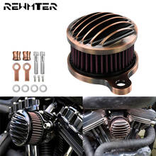 Motorcycle CNC Bronze Air Filter Intake Air Cleaner System For Harley Sportster XL Iron 883 XL1200 48  1991-2014 2015 2016 2024 - buy cheap