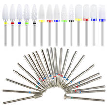 Milling Cutter for Manicure Machine Nail Drill Bits Set Ceramic Mill Cutters Pedicure Nails Accessories Nail Art Tools Nozzles 2024 - buy cheap