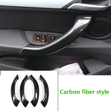 For BMW X1 F48 2016-2018 Carbon fiber ABS Car Inner Door Handle Trim Car Accessories For BMW X2 F47 2018 4pcs 2024 - buy cheap