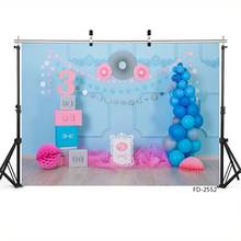 Balão de parede azul para chá de bebê, decoração de festa de aniversário infantil, cenário fotográfico, adereços para estúdio 2024 - compre barato