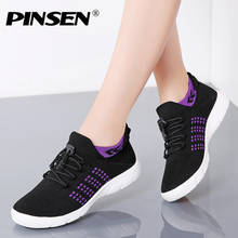 PINSEN Spring Sneakers Women Shoes Breathable Mesh Fashion Casual Shoes Woman Lace-up Comfortable Ladies Shoes tenis feminino 2024 - buy cheap