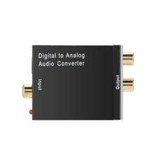 Sinal coaxial de fibra óptica com conector de 3.5mm, para analógico dac spdif estéreo digital para analógico, conversor de áudio 2 * rca, decodificador amplificador 2024 - compre barato