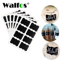 WALFOS 72pcs Kitchen Label Stickers Organizer White Chalk Marker Waterproof Reused Jars Glass Bottles Chalkboard Labels for Home 2024 - buy cheap