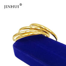 Jin Hui 2019 New fashion Jewelry Ethiopian smooth surface Bangle for Women Dubai Bracelet Jewelry African Gifts Bride jewelry 2024 - buy cheap