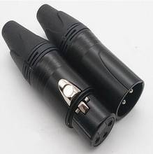 Hight quality copy 20PCS/LOT NC3FXX-B & NC3MXX-B Male Female 3 Pin XLR Connector with 10 PCS NC3MXX & 10 PCS NC3FXX 2024 - buy cheap