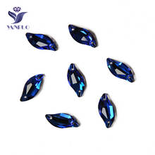 YANRUO 3254 Leaf Capri Blue Sew On Stones Rhinestones Sewing Crystal Loose Strass Blue Rhinestone For Dresses 2024 - buy cheap