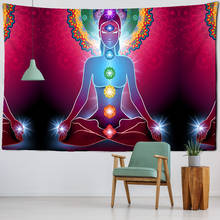 Indian Buddha meditation 7 Chakra tapestry wall hanging Mandala tapestry wall cloth psychedelic Yoga carpet Bohemian style uphol 2024 - buy cheap