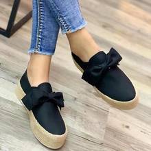 Zapatos planos de plataforma para mujer, zapatillas planas sin cordones de cuero de gamuza, mocasines informales florales, zapatos de suela gruesa 2024 - compra barato