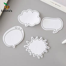 1 Pcs Lytwtw's Cute Kawaii Dialog Sticky Notes Creative Notepad Memo Pads Office School Supply Stationery stickers adhesive 2024 - buy cheap