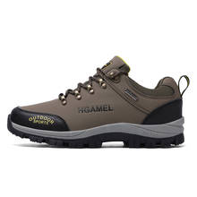 Zapatos de senderismo al aire libre para hombre, calzado impermeable para escalada de montaña, plataforma de goma, calzado deportivo para senderismo, Otoño e Invierno 2024 - compra barato