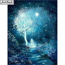 ArtBack Diamond Painting Fairy Landscape Tree Full Square /round Diamond Mosaic Rhinestone Sticker Diamond Embroidery 2024 - buy cheap