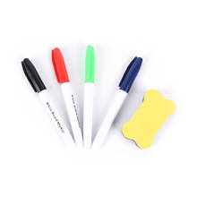 5Pcs/Set White Board Maker Pen Whiteboard Marker Liquid Chalk Erasable Maker Pen Office School Supply with Whiteboard Eraser 2024 - buy cheap