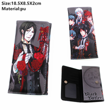 Anime Black Butler Wallet Sebastian Cie lMen Women Leather purse Button Card Holders Layers PU Boys Girls Coin Cartoon moneybag 2024 - buy cheap
