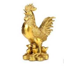 YM Copper Statue  new pure copper decorative rooster copper decoration craft golden chicken Feng Shui fashion cock ornaments 2024 - buy cheap