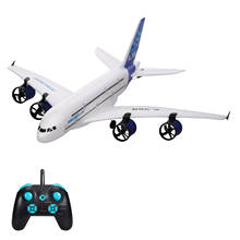 A380 2.4G 3CH RC Flying Aircraft Glider with LED Searchlight EPP Foam Airplane Remote Control Aircraft Model Toys for Beginner 2024 - buy cheap