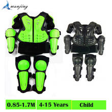 Chaleco de armadura corporal para niños de 4 a 15 años, protector de rodilla para ciclismo, bicicleta de equilibrio, Scooter, patinaje 2024 - compra barato