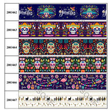New 10yards different sizes Mexico pattern ribbon printed grosgrain ribbon 2024 - buy cheap