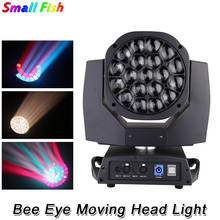 Bee Eye 19X15W RGBW 4In1 LED Moving Head Beam Light DMX Controller Wash Zoom Light Professional Dj Lighting Effect Stage Light 2024 - buy cheap