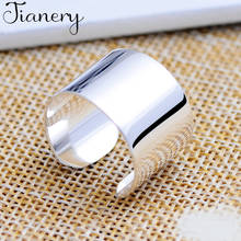 Женское кольцо для помолвки JIANERY, гладкое винтажное серебряное кольцо в стиле панк, ювелирное изделие 2024 - купить недорого