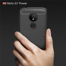 For Motorola G 7 Play G7 Power Case Soft Carbon Fiber Rugged Cover For Moto G5 G5S G6 Plus E5 Play Go P40 Armor Case P30 Note 2024 - buy cheap