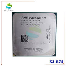 Трехъядерный процессор AMD Phenom X3 B75 2,6 ГГц HDXB75WFK3DGM 95 Вт Разъем AM3 938pin 2024 - купить недорого