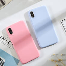 Soft Case for iphone 11 Pro MAX 10 X Xs XR 7 8 Plus 6s 6 Fashion Ultra Thin Candy Matte TPU Silicone Phone Cover 2024 - buy cheap