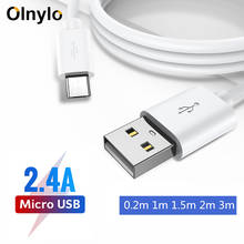 Olnylo Micro USB кабель для быстрой зарядки мобильного телефона зарядный кабель для Samsung Huawei HTC Android зарядное устройство USB для планшета кабели для передачи данных 2024 - купить недорого