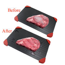 Magic Fast Defrost Tray Metal Plate Defrosting Tray Safe Fast Thawing Meat Fish Sea Food Kitchen Cook Gadget Tool 0.2CM/0 2024 - buy cheap