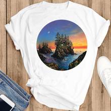 Women Graphic Holiday Happy Time 2021 Clothing Fashion Print  Short Sleeve Summer  Female Clothes Tops Tees Tshirt T-Shirt 2024 - buy cheap
