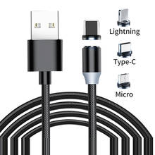 Magnetic Cable Plug Micro USB Type C USB C 8 pin Plug Fast Charging Magnet Charger Cord Plugs Round Magnetic Cable plug 2024 - buy cheap