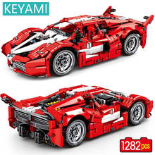 Keyami-carrinho de corrida mecânico, blocos de construção, brinquedo esportivo para meninos 2024 - compre barato