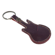 Brown Guitar Pick Holder Leather Plectrum Case Bag Key Chain Bag Keychain Key Fob Cases Accessories 2024 - buy cheap