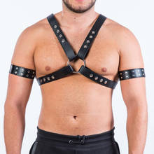 Эротический мужской бондаж с регулируемой пряжкой из искусственной кожи 2024 - купить недорого