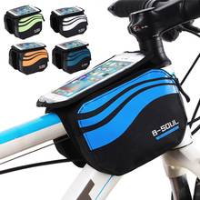 Bolsa de almacenamiento para tubo superior de bicicleta de montaña, accesorio para teléfono de 5,7 pulgadas, alforja de ciclismo 2024 - compra barato