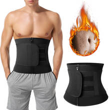 Men Workout Waist Trainer Abdomen Sweat Slimming Belt Weight Loss Shapewear Neoprene Fitness Belly Shapers Sauna Trimmer Belt 2024 - buy cheap