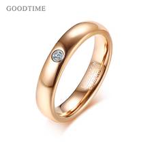 Fashion Tungsten Carbide Rings Wedding Ring Jewelry Engagement Zircon  Rosegold Color Tungsten Ring Gift For Women Men 2024 - buy cheap