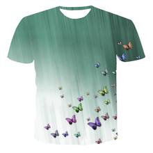 Быстросохнущая Летняя мужская футболка с 3D принтом, новинка 2020, Мужская футболка большого размера с короткими рукавами и принтом животных и насекомых 2024 - купить недорого