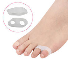 2Pcs Toes Separator Corrector Silicone Gel Toe Protector Pad Straighteners Relief Hallux Valgus Toes Separator Foot Care Patch 2024 - buy cheap