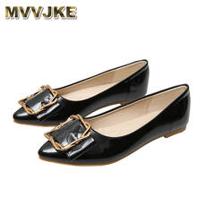 MVVJKE-Zapatos planos de punta estrecha para mujer, calzado de trabajo cómodo, elegantes, color negro 2024 - compra barato