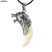 Brave Men Wolf Tooth Spike Pendant Necklaces Men Personality Male Necklace Jewelry for Friends Gift 2024 - buy cheap