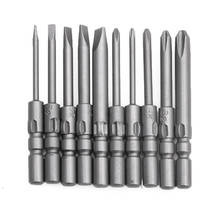 10Pcs Magnetic Screwdriver Bits Kit For DC Powered Electric 40mm Screwdriver 800 L4MB 2024 - buy cheap