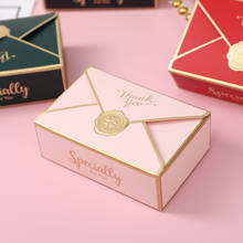 Новая креативная простая Подарочная коробка, Свадебный конверт, романтичная коробка для конфет, высококачественные бронзирующие товары для мероприятий и вечерние, 50 шт./лот 2024 - купить недорого
