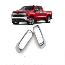 For Chevrolet Silverado 1500 2019 2020 Chromed Side Door Rearview Mirror Cover Trims Car-styling Exterior Accessories 2024 - buy cheap