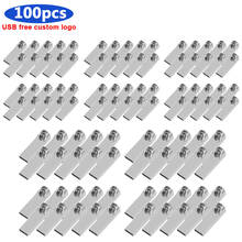 100pcs/lot Pen drive Metal USB Flash Drive 4GB 8GB 16GB 32GB Memory stick 64GB 128GB usb 2.0  U Disk high speed pen drive 2024 - buy cheap