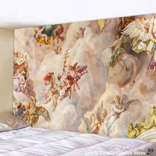 Hongbo-tapiz con diseño de Mandala Hippie, arte de pintura abstracta, manta colgante de pared, decoración para sala de estar, artesanías, estera multifunción 2024 - compra barato