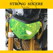 Аксессуары для мотоциклов MT 09, Защитная крышка для передней фары из АБС-пластика, объектив для YAMAHA MT-09 2015-2016 2024 - купить недорого
