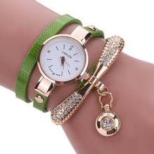 Women's Bracelet Watches  Women Leather Rhinestone Analog Quartz Wrist Watches часы женские zegarek damski relogio feminino 2024 - buy cheap